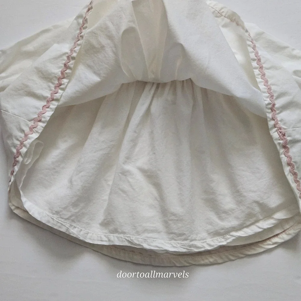 Catherine Malandrino Baby Girl Pintucked Dress 3-6M 100% Cotton Heirloom Cottage